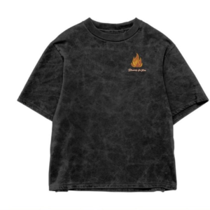 Dreams On Fire Watchtower Graphic Vintage Oversized T-Shirt – Black